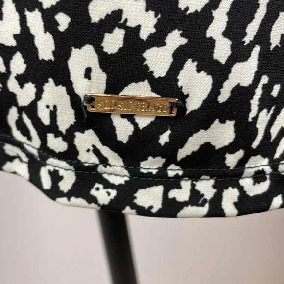 Ellen Tracy Zip Front Dress Blouse SZ S 3/4 Length Sleeves - Picture 9 of 13